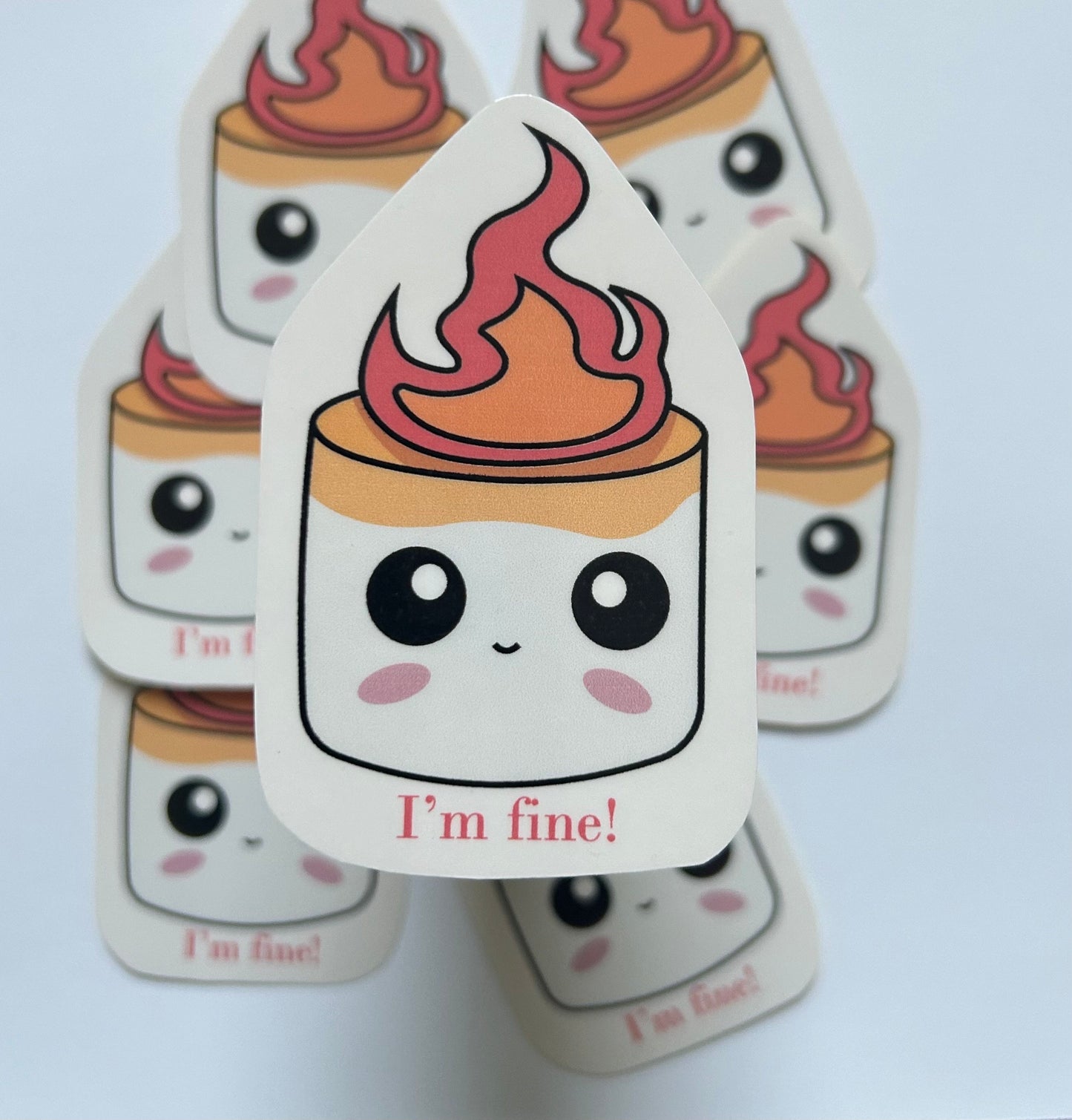 Toasted marshmallow sticker