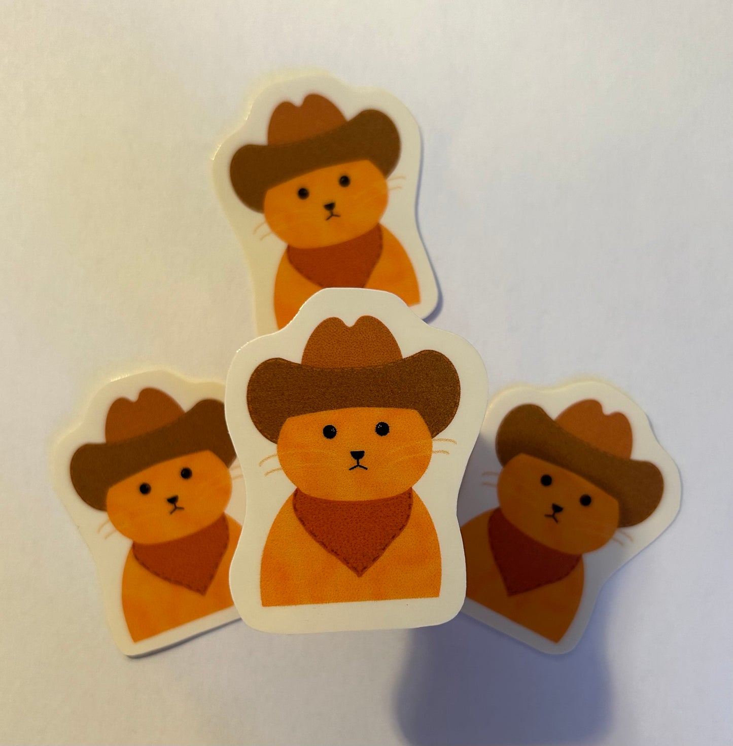 Cowboy cat sticker