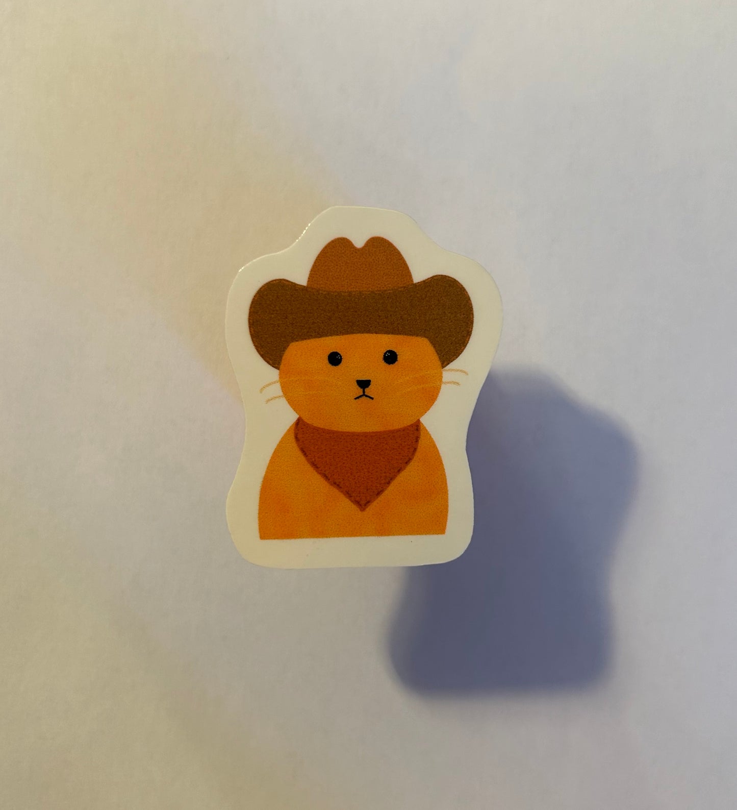 Cowboy cat sticker