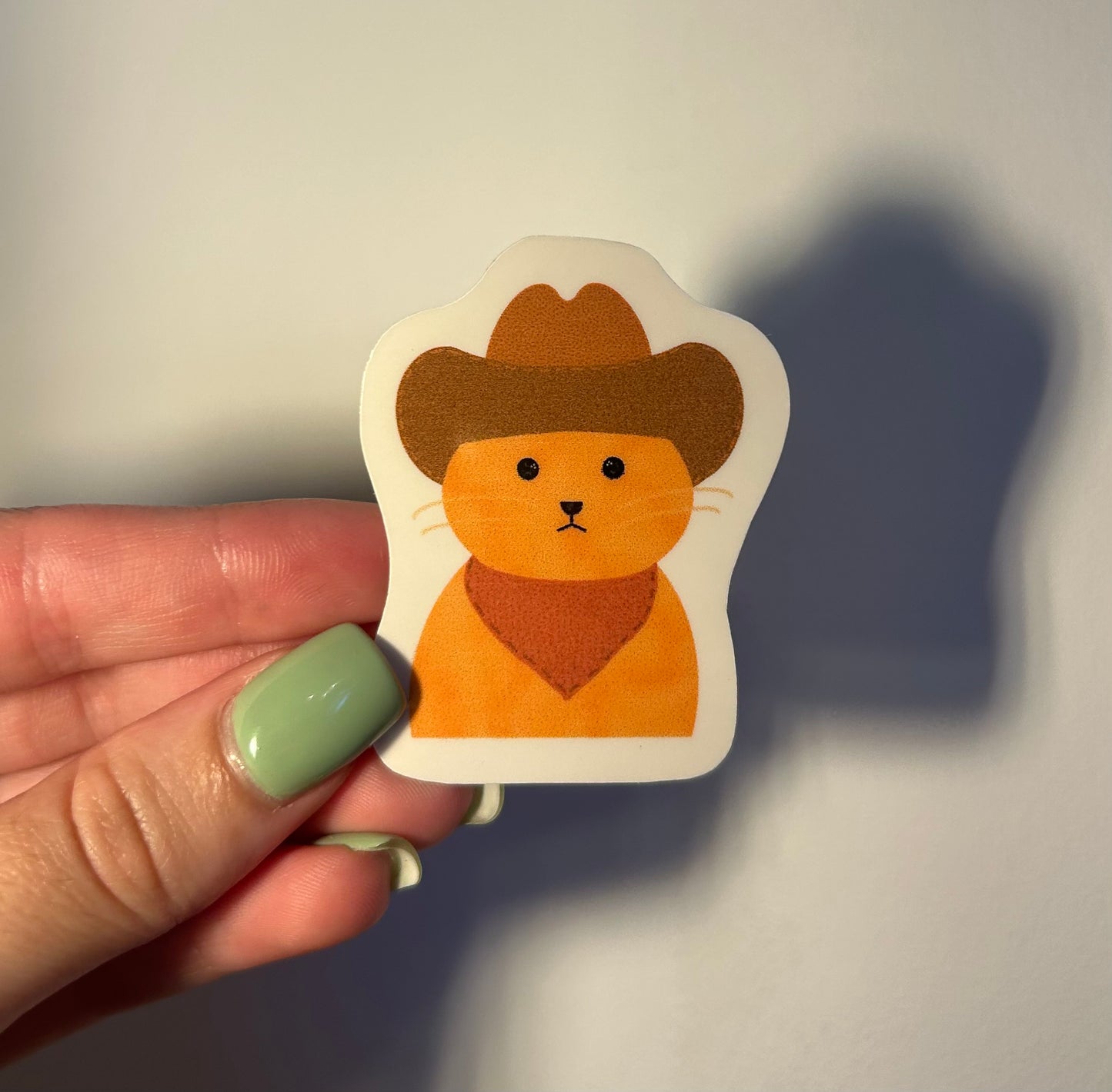 Cowboy cat sticker