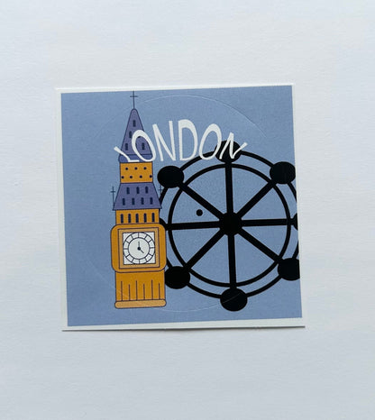 London scrapbooking sticker