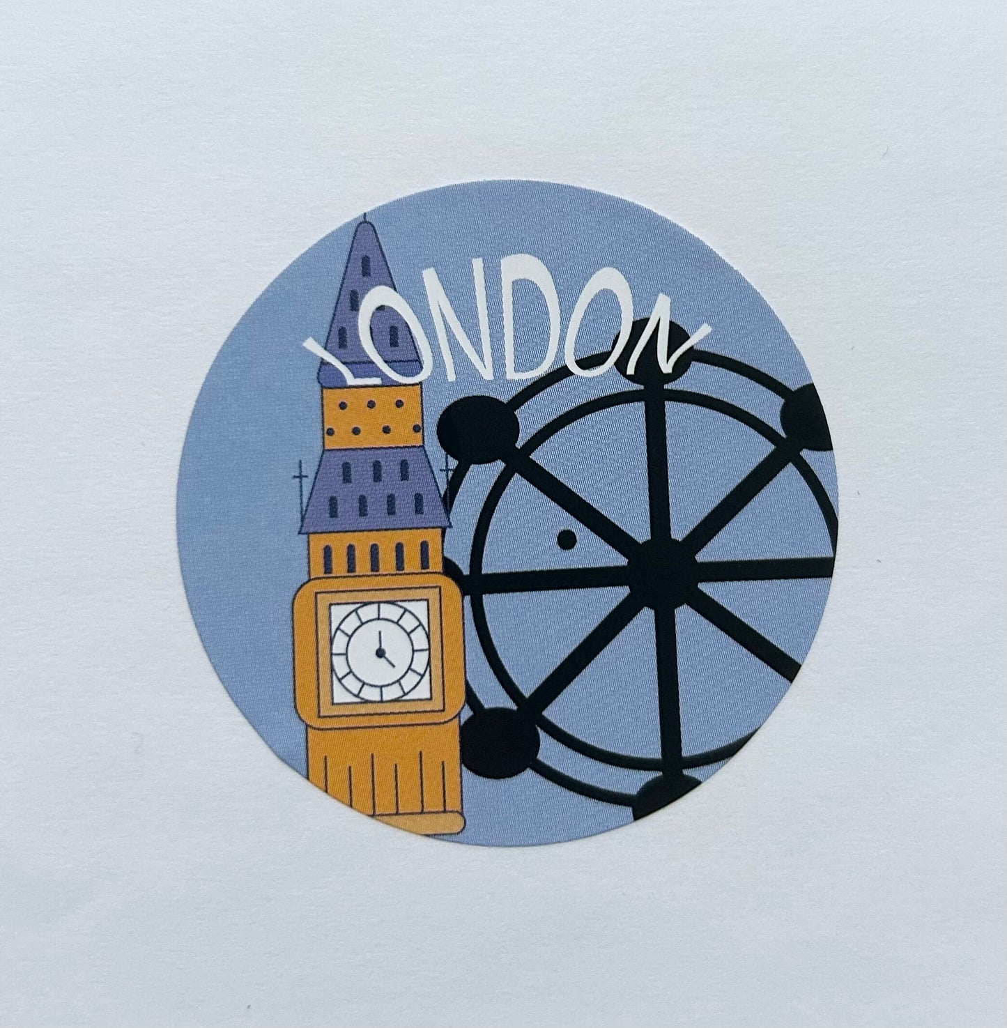 London scrapbooking sticker