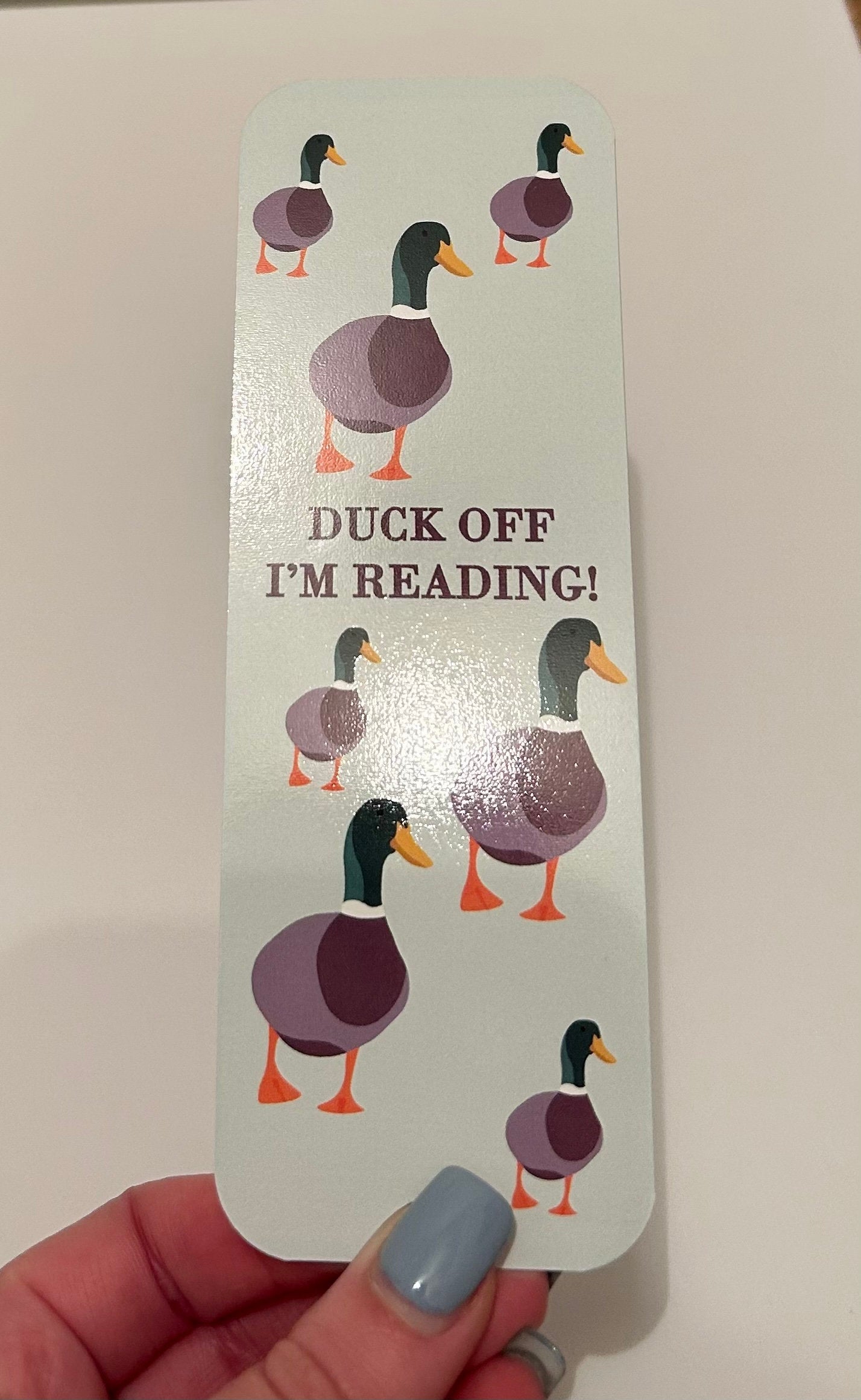 Duck bookmark