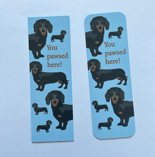 Dachshund dog bookmark