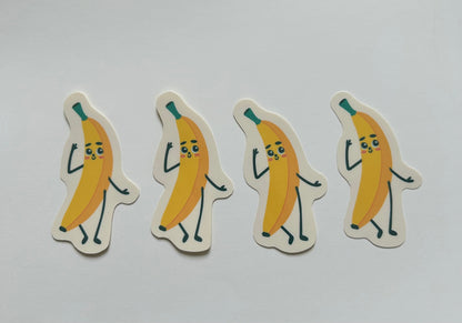 Cute banana sticker