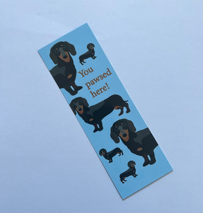 Dachshund dog bookmark