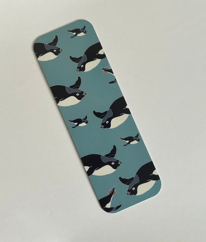 Cute penguin bookmark